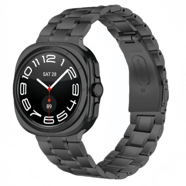 Five Beads Stainless Steel Metal Watch Band, For Samsung Galaxy Watch Ultra / Ultra 2025, For Samsung Galaxy Watch8 / Watch8 Classic - DealBuddy