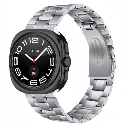 Five Beads Stainless Steel Metal Watch Band, For Samsung Galaxy Watch Ultra / Ultra 2025, For Samsung Galaxy Watch8 / Watch8 Classic - DealBuddy