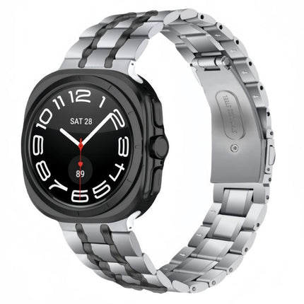 Five Beads Stainless Steel Metal Watch Band, For Samsung Galaxy Watch Ultra / Ultra 2025, For Samsung Galaxy Watch8 / Watch8 Classic - DealBuddy