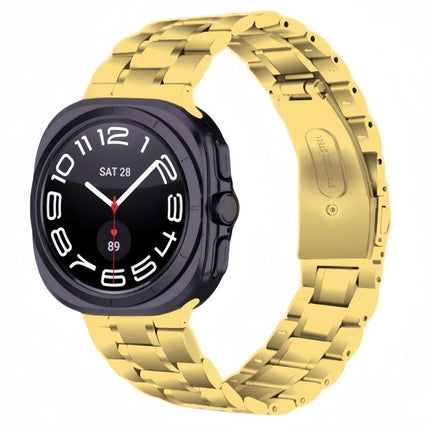 Five Beads Stainless Steel Metal Watch Band