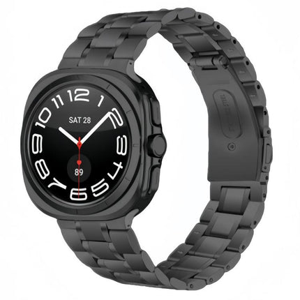 Five Beads Stainless Steel Metal Watch Band, For Samsung Galaxy Watch Ultra / Ultra 2025, For Samsung Galaxy Watch8 / Watch8 Classic - DealBuddy