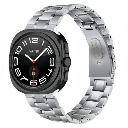 Five Beads Stainless Steel Metal Watch Band, For Samsung Galaxy Watch Ultra / Ultra 2025, For Samsung Galaxy Watch8 / Watch8 Classic - DealBuddy