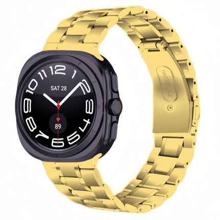 Five Beads Stainless Steel Metal Watch Band, For Samsung Galaxy Watch Ultra / Ultra 2025, For Samsung Galaxy Watch8 / Watch8 Classic - DealBuddy