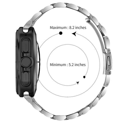 Five Beads Stainless Steel Metal Watch Band