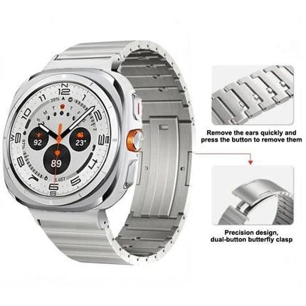 One Bead Side Slide Quick Release Buckle Titanium Alloy Watch Band, For Samsung Galaxy Watch Ultra / Ultra 2025, For Samsung Galaxy Watch8 / Watch8 Classic - DealBuddy