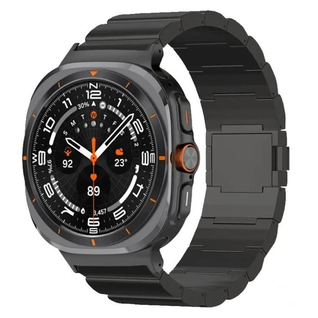One Beads Magnetic Buckle Titanium Alloy Watch Band, For Samsung Galaxy Watch Ultra / Ultra 2025, For Samsung Galaxy Watch8 / Watch8 Classic - DealBuddy