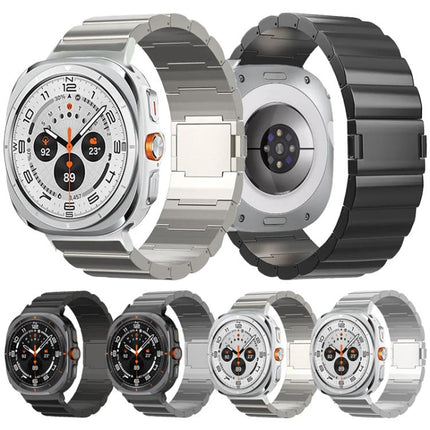One Beads Magnetic Buckle Titanium Alloy Watch Band, For Samsung Galaxy Watch Ultra / Ultra 2025, For Samsung Galaxy Watch8 / Watch8 Classic - DealBuddy