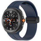 xDfind Fold Black Buckle Magnetic Silicone Watch Band
