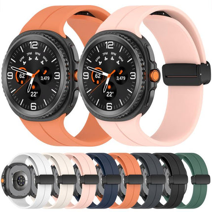 xDfind Fold Black Buckle Magnetic Silicone Watch Band