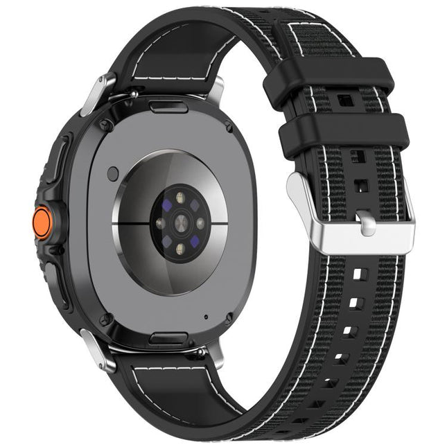 xDfind Hybrid Nylon Braid Silicone Watch Band, For Samsung Galaxy Watch 8 / 8 Classic 22mm - DealBuddy