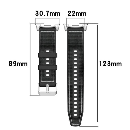 xDfind Hybrid Nylon Braid Silicone Watch Band, For Samsung Galaxy Watch 8 / 8 Classic 22mm - DealBuddy