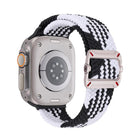 Double Loop Mechanical Buckle Nylon Braid Watch Band