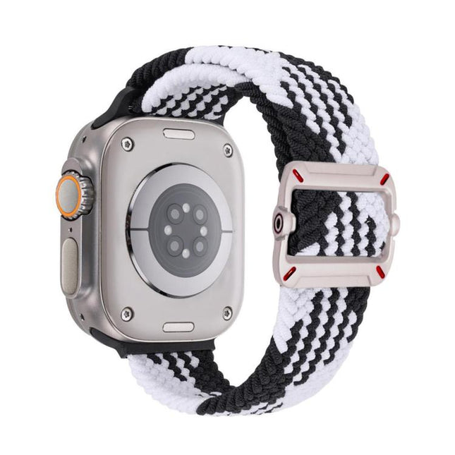 Double Loop Mechanical Buckle Nylon Braid Watch Band