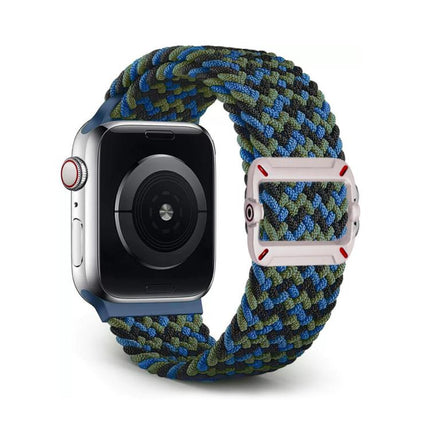 Double Loop Mechanical Buckle Nylon Braid Watch Band