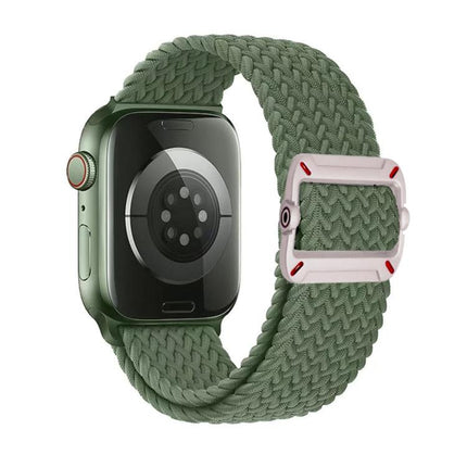 Double Loop Mechanical Buckle Nylon Braid Watch Band