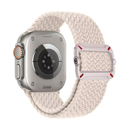 Double Loop Mechanical Buckle Nylon Braid Watch Band