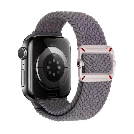 Double Loop Mechanical Buckle Nylon Braid Watch Band