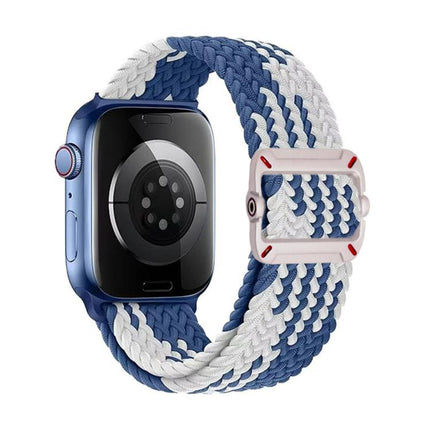 Double Loop Mechanical Buckle Nylon Braid Watch Band