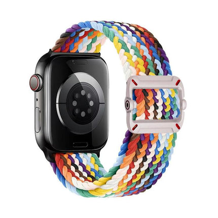 Double Loop Mechanical Buckle Nylon Braid Watch Band