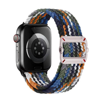 Double Loop Mechanical Buckle Nylon Braid Watch Band
