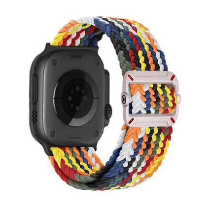 Double Loop Mechanical Buckle Nylon Braid Watch Band