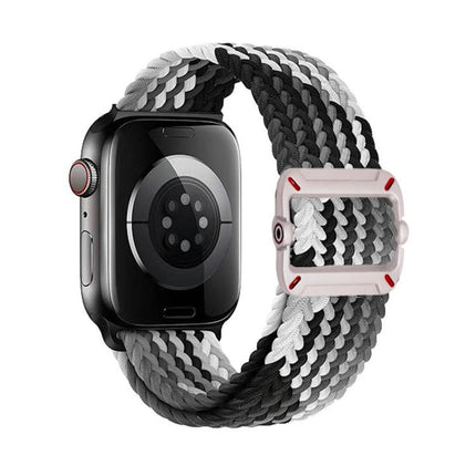 Double Loop Mechanical Buckle Nylon Braid Watch Band