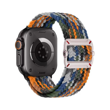 Double Loop Mechanical Buckle Nylon Braid Watch Band