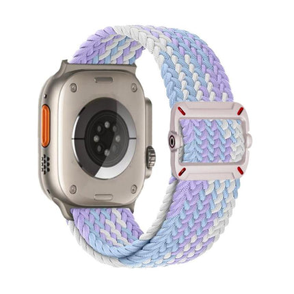 Double Loop Mechanical Buckle Nylon Braid Watch Band