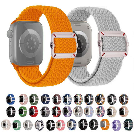 Double Loop Mechanical Buckle Nylon Braid Watch Band