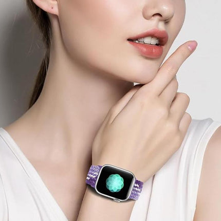 Double Loop Mechanical Buckle Nylon Braid Watch Band, For Apple Watch 42mm / 41mm / 40mm / 38mm - DealBuddy