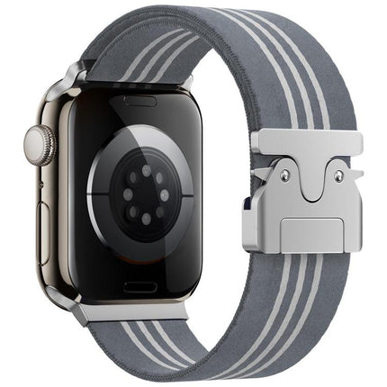 xDfind Parachute Buckle 3-Stripe Braided Nylon Watch Band