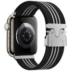xDfind Parachute Buckle 3-Stripe Braided Nylon Watch Band