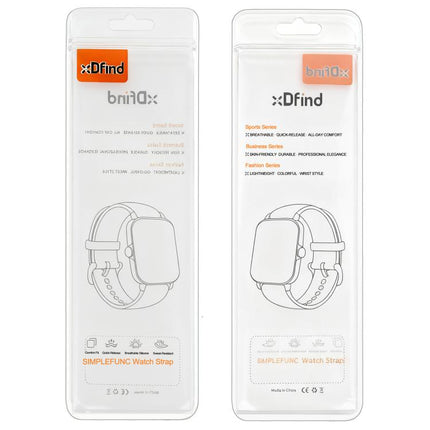 xDfind Parachute Buckle 3-Stripe Braided Nylon Watch Band