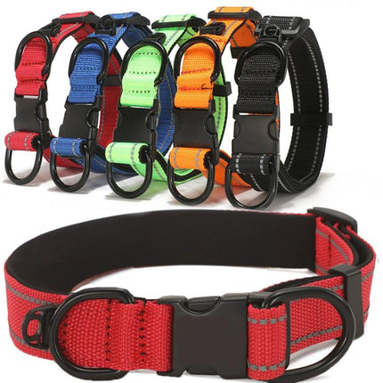 Pet Reflective Collar Waterproof Cloth Black Buckle, Waterproof Collar, S, Waterproof Collar, M, Waterproof Collar, L - DealBuddy