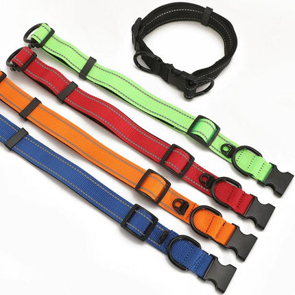 Pet Reflective Collar Waterproof Cloth Black Buckle, Waterproof Collar, S, Waterproof Collar, M, Waterproof Collar, L - DealBuddy