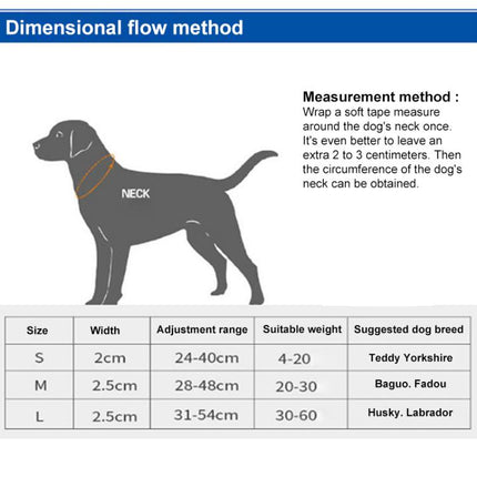 Pet Reflective Collar Waterproof Cloth Black Buckle, Waterproof Collar, S, Waterproof Collar, M, Waterproof Collar, L - DealBuddy