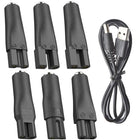 DC 5.5 x 2.1mm Female to Shaver Interface Charging Adapter Converter, 7pcs / Set, 8pcs / Set - DealBuddy