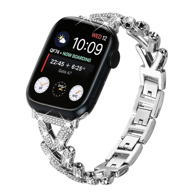 xDfind Small Twist Diamond Metal Watch Band