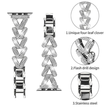 xDfind Small Twist Diamond Metal Watch Band - DealBuddy