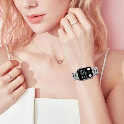 xDfind Small Twist Diamond Metal Watch Band - DealBuddy