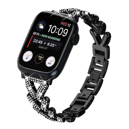 xDfind Small Twist Diamond Metal Watch Band