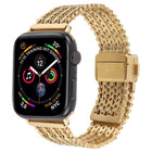 Magnetic Snap Clasp Steel Mesh Metal Watch Band