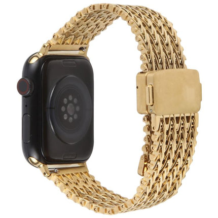 Magnetic Snap Clasp Steel Mesh Metal Watch Band, For Apple Watch 46mm / 49mm / 45mm / 44mm, For Apple Watch 42mm / 41mm / 40mm / 38mm - DealBuddy
