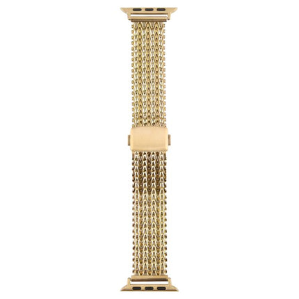 Magnetic Snap Clasp Steel Mesh Metal Watch Band