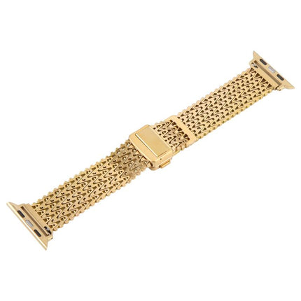 Magnetic Snap Clasp Steel Mesh Metal Watch Band