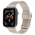 Magnetic Snap Clasp Steel Mesh Metal Watch Band