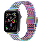 Magnetic Snap Clasp Steel Mesh Metal Watch Band