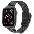 Magnetic Snap Clasp Steel Mesh Metal Watch Band