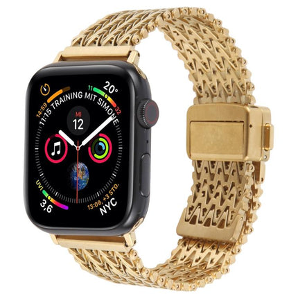 Magnetic Snap Clasp Steel Mesh Metal Watch Band, For Apple Watch 46mm / 49mm / 45mm / 44mm, For Apple Watch 42mm / 41mm / 40mm / 38mm - DealBuddy