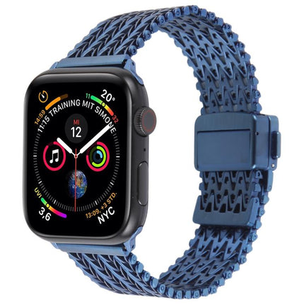 Magnetic Snap Clasp Steel Mesh Metal Watch Band, For Apple Watch 46mm / 49mm / 45mm / 44mm, For Apple Watch 42mm / 41mm / 40mm / 38mm - DealBuddy
